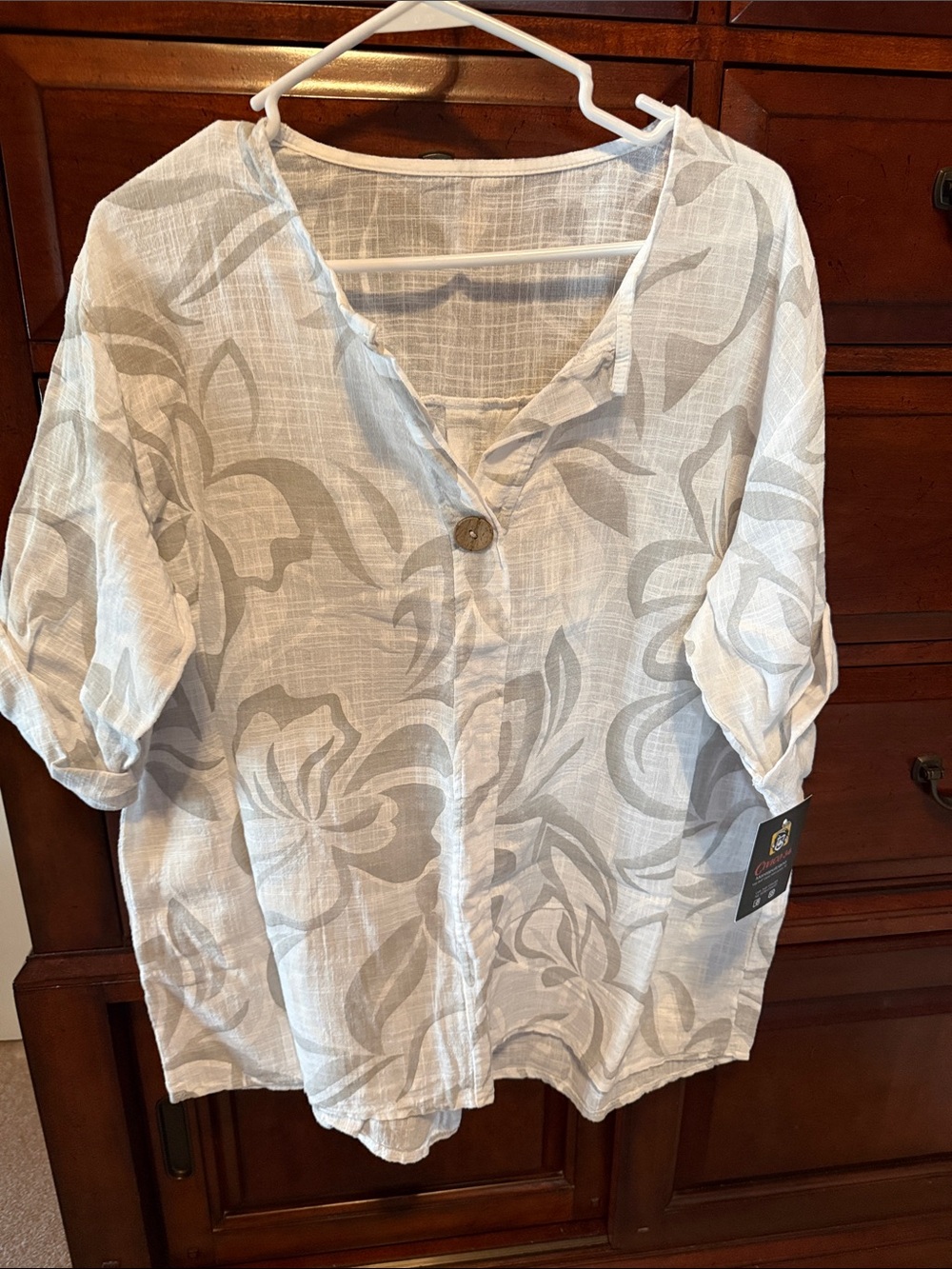 Cotton Gauze Top from Italy